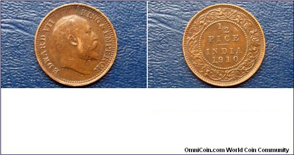 1910 India British 1/2 Pice KM#500 Edward VII Nice Grade Circulated Coin Go Here:

http://stores.ebay.com/Mt-Hood-Coins