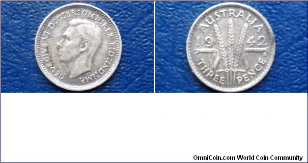.925 Silver 1942-S Australia 3 Pence Threepence KM#37 George VI Nice Circ
Go Here:

http://stores.ebay.com/Mt-Hood-Coins