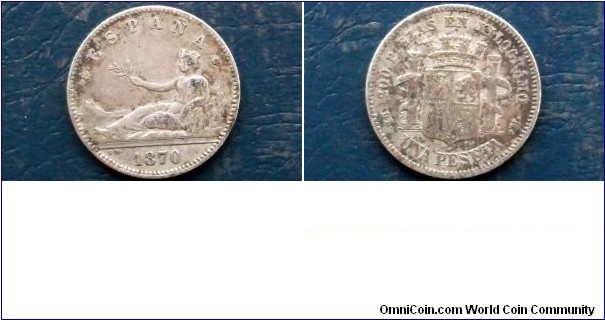 Scarce .835 Silver 1870-DEM Spain Peseta Prov Gov Seated Liberty Nice Grade Go Here:

http://stores.ebay.com/Mt-Hood-Coins