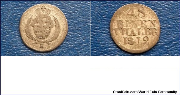 Sold !! Silver 1812H German States Saxony-albertine 1/48 Thaler 1/2 Groschen Circ Go Here:

http://stores.ebay.com/Mt-Hood-Coins