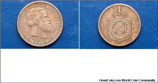 Sold !! 1869 Brazil 10 Reis KM# 473 Pedro II Very Nice Circulated 20.22mm Go Here:

http://stores.ebay.com/Mt-Hood-Coins