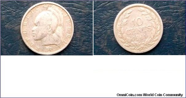 Silver 1961 Liberia 10 Cent KM#15 Head w Headdress Nice Grade Circ 
Go Here:

http://stores.ebay.com/Mt-Hood-Coins
