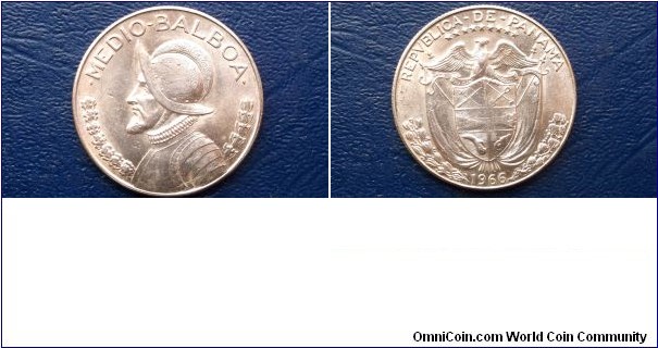 Silver 1966 PANAMA 1/2 Balboa Armored Bust Nice BU Large 30.6mm Coin 
Go Here:

http://stores.ebay.com/Mt-Hood-Coins