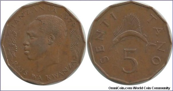 Tanzania 5 Senti 1979