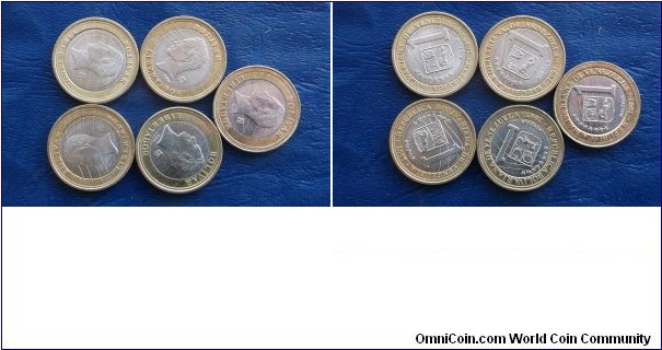 2007- VENEZUELA BI-METALLIC 1 BOLIVAR COINS VERY NICE BU COINS 
Go Here:

http://stores.ebay.com/Mt-Hood-Coins