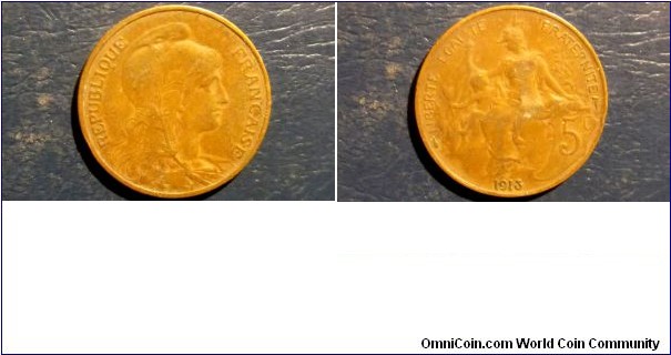 Sold !! 1913 France 5 Centimes KM#842 Republic Protecting Child Nice Circulated 
Go Here:

http://stores.ebay.com/Mt-Hood-Coins