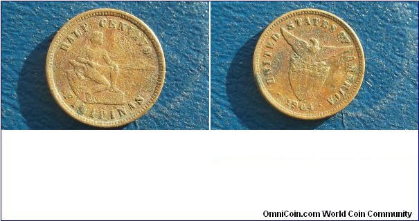 Sold !! 1904 Philippines 1/2 Centavo KM# 162 Key Date Well Circulated Coin 
Go Here:

http://stores.ebay.com/Mt-Hood-Coins
