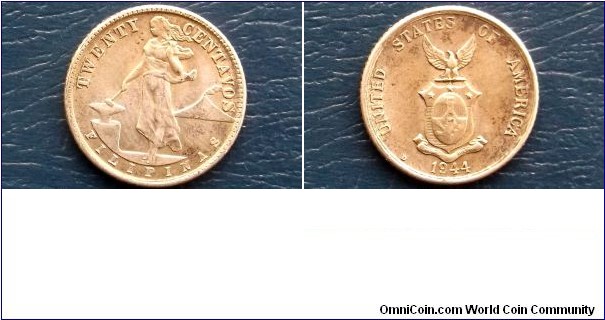 Sold !! Silver 1944-D Philippines 20 Centavos Female Standing Nice Circ Coin 
Go Here:

http://stores.ebay.com/Mt-Hood-Coins