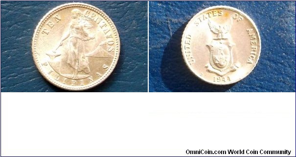 Sold !! Silver 1944-D Philippines 10 Centavos Female Standing Chioce BU Coin
Go Here:

http://stores.ebay.com/Mt-Hood-Coins