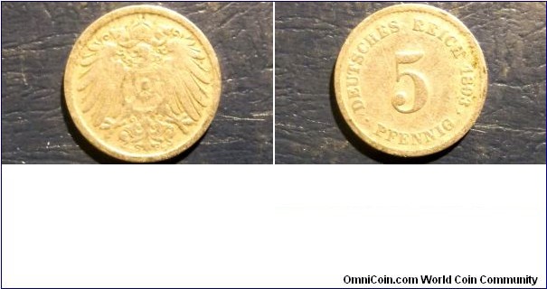 1893-F Germany Empire 5 Pfennig Stuttgart Mint Nice Circulated Coin 
Go Here:

http://stores.ebay.com/Mt-Hood-Coins