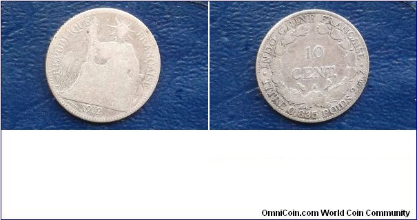 SCARCE 1912 FRENCH INDO CHINA 10 CENT SILVER SEATED LIBERTY COIN 
Go Here:

http://stores.ebay.com/Mt-Hood-Coins