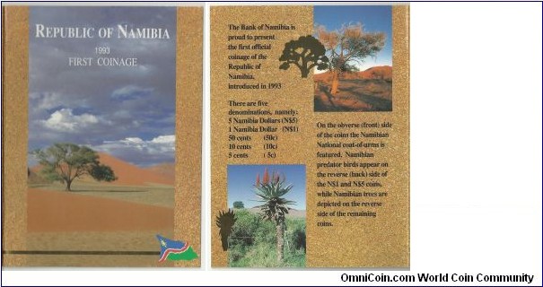 Namibia 1993 Mint Set