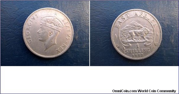 1952 East Africa Shilling KM# 31 George VI Lion Type Nice Grade Circ Coin Go Here:

http://stores.ebay.com/Mt-Hood-Coins