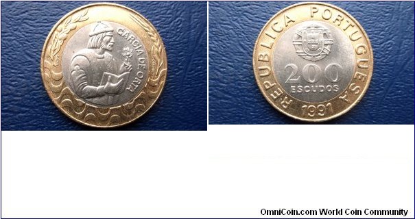 1991 Portugal 200 Escudos KM#655 Armored Bust GARCIA DE ORTA Choice BU 
Go Here:

http://stores.ebay.com/Mt-Hood-Coins