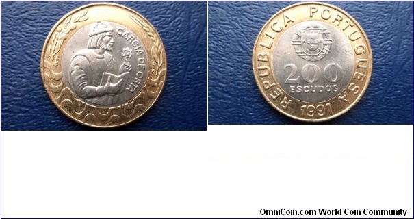 1991 Portugal 200 Escudos KM#655 Armored Bust GARCIA DE ORTA Choice BU 
Go Here:

http://stores.ebay.com/Mt-Hood-Coins