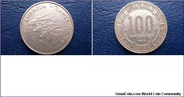 1975 Cameroon 100 Francs KM#17 Popular Eland Gazelles Nice Grade 1st Year 
Go Here:

http://stores.ebay.com/Mt-Hood-Coins