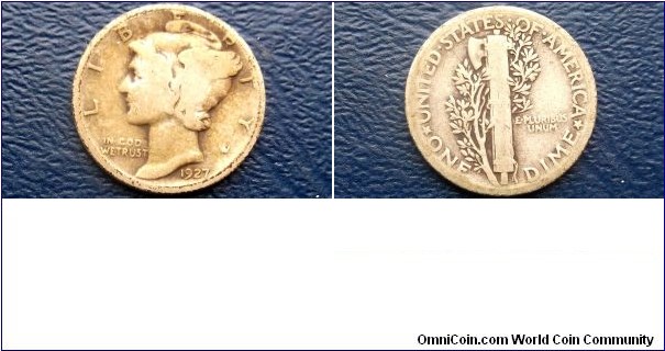 Silver 1927 10 Cent Mercury Dime Toned Nice Circulated Coin Go Here:

http://stores.ebay.com/Mt-Hood-Coins