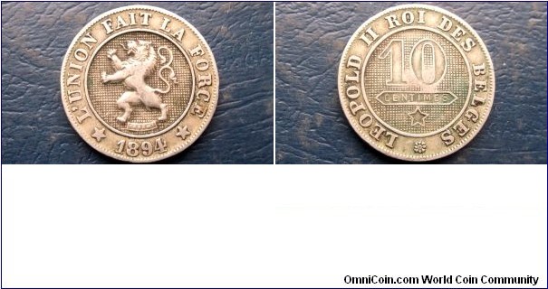 1894 Belgium 10 Centimes KM#42 Rampart Lon Type Nice Grade Circulated 
Go Here:

http://stores.ebay.com/Mt-Hood-Coins