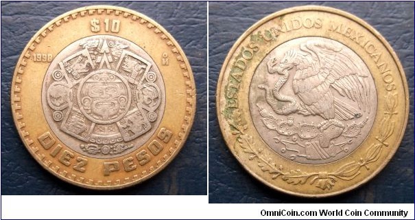 1998 Mexico 10 Pesos KM#616 Tonatiuh with the Fire Mask Circulated Coin 
Go Here:

http://stores.ebay.com/Mt-Hood-Coins