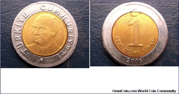 2005 Turkey New Lira KM#1169 Bust of Atatürk Crescent Star Light Circ Coin 
Go Here:

http://stores.ebay.com/Mt-Hood-Coins