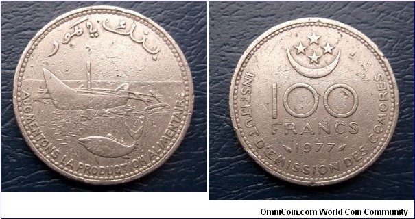 1977 Comoros 100 Francs F.A.O. KM#13 Boat & Fish Nice Circulated Coin Go Here:

http://stores.ebay.com/Mt-Hood-Coins 