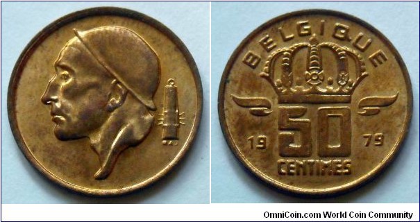 Belgium 50 centimes.
1979, Belgique