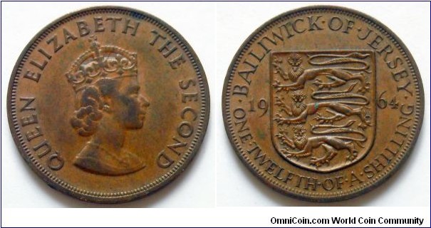 Jersey 1/12 shilling.
1964