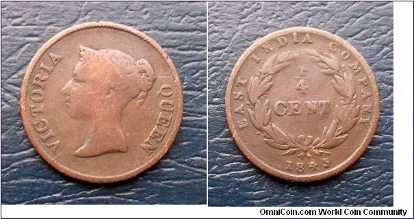 Rare 1845 Straits Settlements 1/4 Cent East India Co 1 Year Nice Grade Go Here:

http://stores.ebay.com/Mt-Hood-Coins