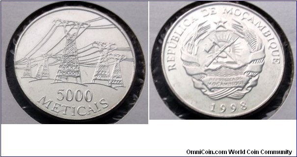 1998 Mozambique 5000 Meticais KM#124 High Power Electric Lines Gem BU Go Here:

http://stores.ebay.com/Mt-Hood-Coins