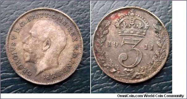 Silver 1911 Great Britain 3 Pence George V Very Nice Toned Circulated Go Here:

http://stores.ebay.com/Mt-Hood-Coins