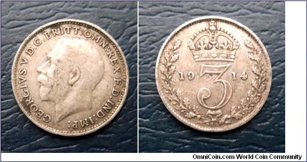 Silver 1914 Great Britain 3 Pence George V Very Nice Toned Circulated Go Here:

http://stores.ebay.com/Mt-Hood-Coins