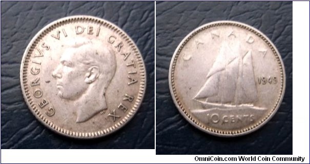  Silver 1949 Canada 10 Cents George VI KM#43 Sialboat Nice Toned Circ Go Here:

http://stores.ebay.com/Mt-Hood-Coins
