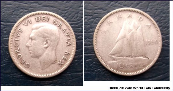 Silver 1950 Canada 10 Cents George VI KM#43 Sialboat Nice Toned Circ Go Here:

http://stores.ebay.com/Mt-Hood-Coins

