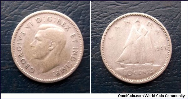 Silver 1947 Canada 10 Cents George VI KM#34 Maple Leaf Nice Circ Go Here:

http://stores.ebay.com/Mt-Hood-Coins
