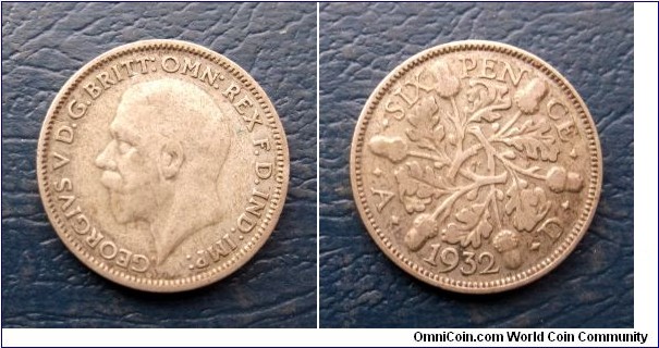 Silver 1932 Great Britain 6 Pence George V KM#832 Oak Leaves Nice Circ Go Here:

http://stores.ebay.com/Mt-Hood-Coins
