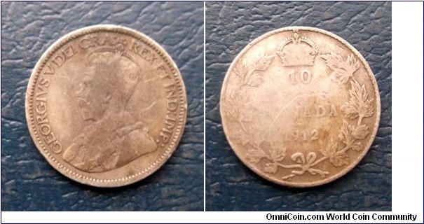 .925 Silver 1912 Canada 10 Cents George V KM#23 Well Circulated 1st Year Go Here:

http://stores.ebay.com/Mt-Hood-Coins