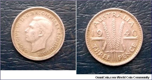 .925 Silver 1940 Australia 3 Pence Threepence KM#37 George VI Nice Circ 
Go Here:

http://stores.ebay.com/Mt-Hood-Coins 