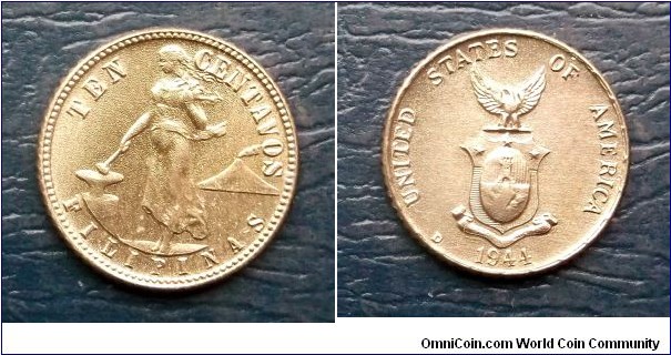 Silver 1944-D Philippines 10 Centavos Eagle Stars & Stripes Nice Grade 
Go Here:

http://stores.ebay.com/Mt-Hood-Coins