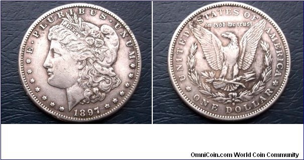 Silver 1897-S Morgan Dollar Eagle Nice Attractive Toned Classic 
Go Here:

http://stores.ebay.com/Mt-Hood-Coins