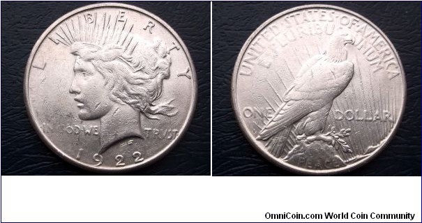 Silver 1922-S Peace Dollar Eagle Nice Grade Circulated Classic Go Here:

http://stores.ebay.com/Mt-Hood-Coins