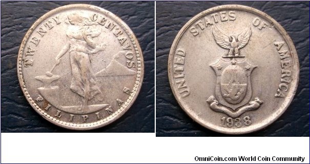 Silver 1938-M Philippines 20 Centavos KM#182 Eagle Hammer Anvil Nice Toned Go Here:

http://stores.ebay.com/Mt-Hood-Coins
