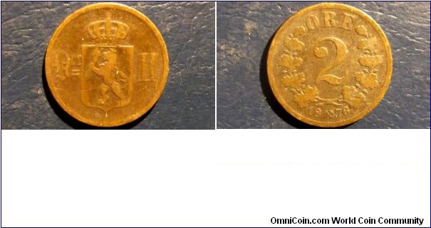 1876 Norway 2 Ore KM#353 Crowned Arms Lion Nice Circulated 1st Year Coin Go Here:

http://stores.ebay.com/Mt-Hood-Coins
