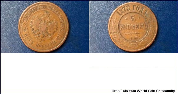 1873-EM Russia 5 Kopeks Y#12.1 Alexander II Nice Circulated Large Coin Go Here:

http://stores.ebay.com/Mt-Hood-Coins
