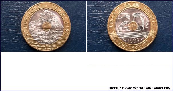1993 France 20 Francs Mont St. Michel Tri-Metallic Nice Uncirculated

Go Here:

http://stores.ebay.com/Mt-Hood-Coins