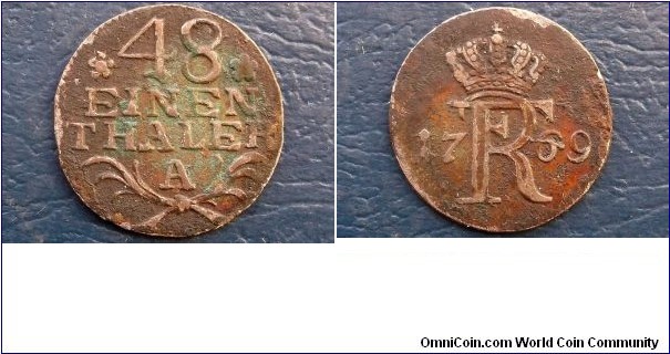 1769-A German States Prussia 1/48 Thaler 1/2 Groschen KM#295 Nice Toned Go Here:

http://stores.ebay.com/Mt-Hood-Coins