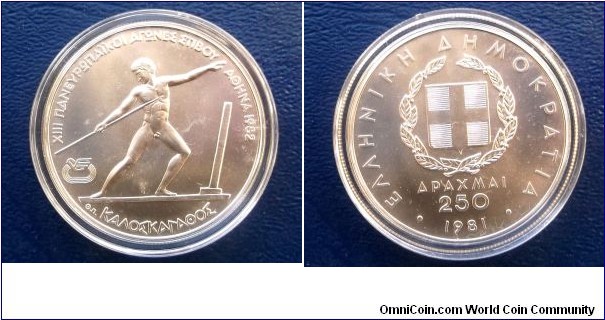 .900 Silver 1981 Greece 250 Drachmai Coin KM#126 Gem BU Go Here:

http://stores.ebay.com/Mt-Hood-Coins