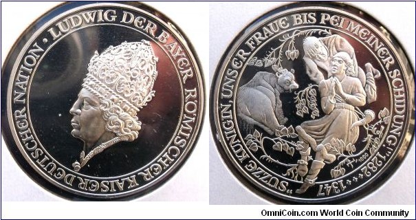 .9999 Silver 1282-1347 Ludwig of Bayern Stunning Gem Proof Strike 25 Grams Go Here:

http://stores.ebay.com/Mt-Hood-Coins