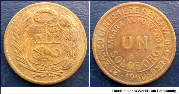 1960 Peru Un Sol KM# 222 Crowned Arms Nice Grade Coin 
Go Here:

http://stores.ebay.com/Mt-Hood-Coins