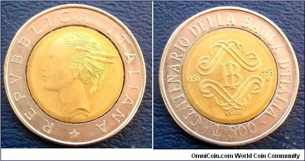 1993-R Italy 500 Lire KM#160 Bi Matallic Central Bank Very Nice High Grade Go Here:

http://stores.ebay.com/Mt-Hood-Coins