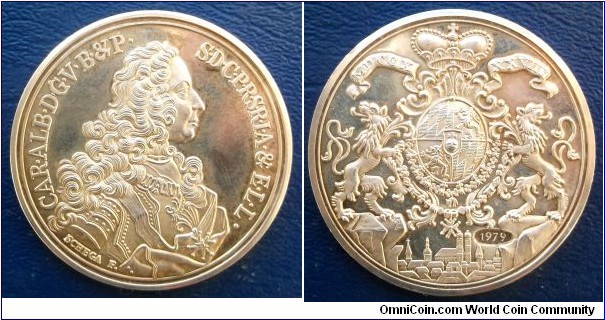 .9999 Silver Medal 1976 Germany Karl Albrecht Bavaria High Relief Proof Strike Go Here:

http://stores.ebay.com/Mt-Hood-Coins